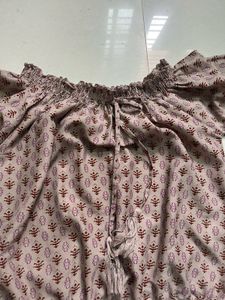 Boho Print Off-Shoulder Top