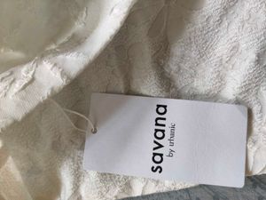 Elegant White Embroidered Gown