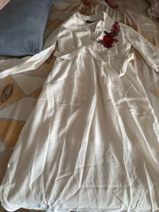 white midi dress