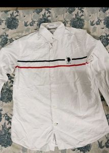 USPA Men's White  Shirt for men