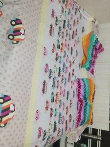 Cute Car Print Bedsheet Set