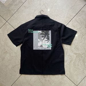 Black Short Sleeve Graphic Shirt