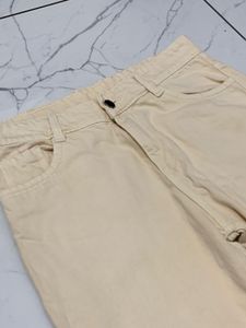 Lightweight Cream Wide Leg Pants