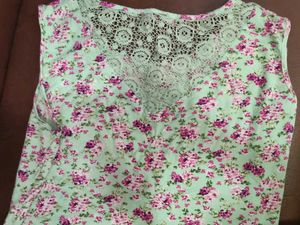 Floral Top, White pants free!
