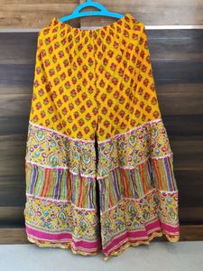 Vibrant Yellow Embroidered Plazzo Set