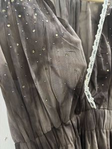 Sheer Embellished Mini Dress