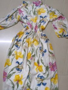 Floral Print Button-Up Dress