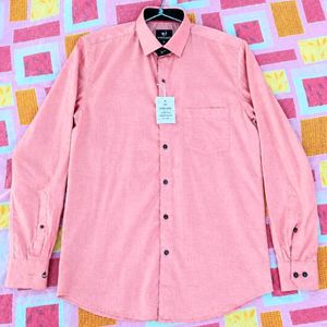 Men's Coral Long Sleeve Shirt
