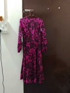 Stylish Floral Wrap Dress