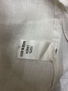 Linen White Tunic Top