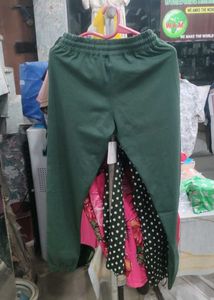 Green Casual Pants