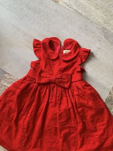 Charming Red Girls Dress