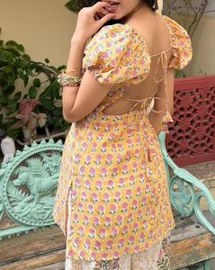 Desi custom, puff sleeve Kurti