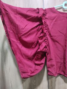Flute Sleved Red Top