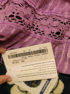 Beautiful Lavender Dupatta with Sequins