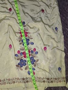 Light Yellow Embroidered Kurta