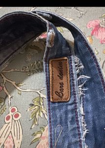 Stylish Denim Patchwork Tote Bag