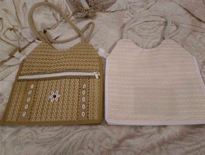 Handcrafted Floral Tote Bag Set combo
