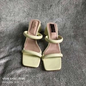 N. Chic Pastel Block Heel Mules
