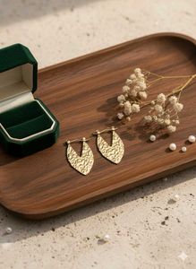 Gold Leaf Earrings