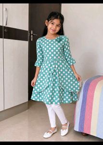 Chic Polka Dot Kurta Set