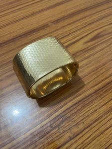 Hammered Gold Cuff Bracelet