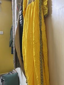 Vibrant Yellow Embroidered Kurta