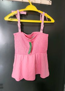 Charming Pink Smocked Camisole Top