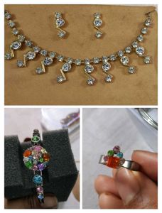 necklace, bracelet and ring combo