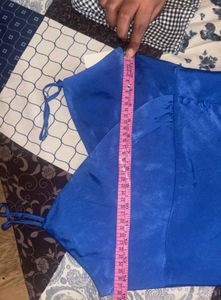 Zara Blue Satin Dress