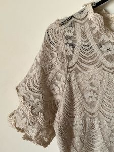 Lace Ruffle Sleeve Top