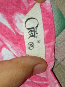 Stylish Pink Printed Kurti_M
