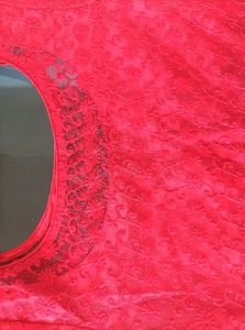 Red Georgette Flared Anarkali ✨