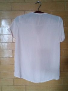 Elegant Women's Short Sleeve V-Neck Blouse