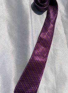 Purple Patterned Necktie