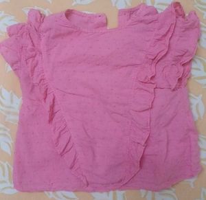 Pink Ruffled Top