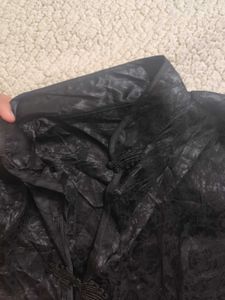 Elegant Black Brocade Cheongsam Top dress
