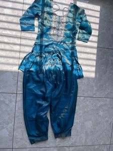 Teal Kurta Set with Pants