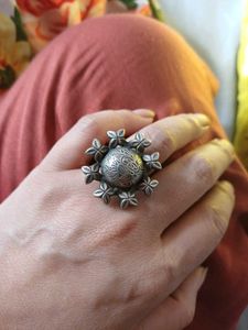 Brass silverlookalike  Ring
