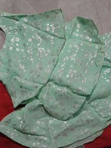 Girls Mint Green  Skirt Set