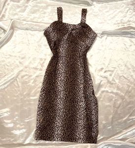 Leopard Print Sheath Dress