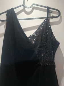 Sparkly Black Mini Dress