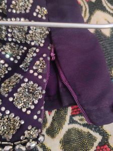 Predraped in purple