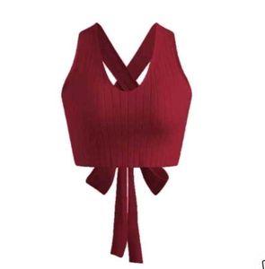 Red - Maroon Halter Top