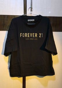 Forever 21 Black Graphic T-Shirt