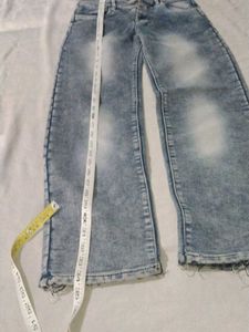Kids Light Wash Cargo Jeans
