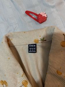 Cherry Corduroy Dress