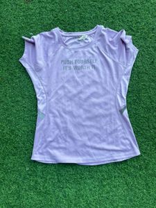 Lavender Workout Top - 'Push Yourself'