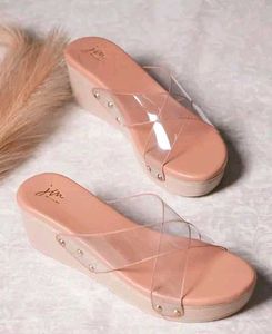 Comfortable Trendy Transparent Heels