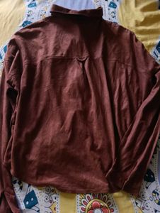 Brown chic Long Sleeve Button-Up Top...